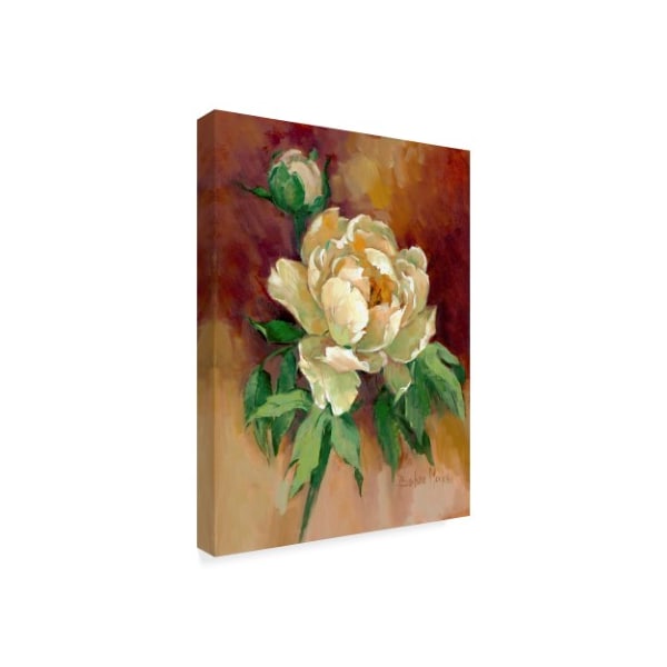 Barbara Mock ' White Peonies' Canvas Art,18x24